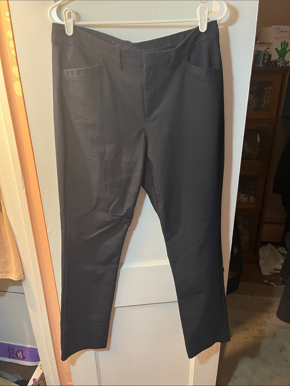 Gloria Vanderbilt Men's Black Stretch Dress Pants